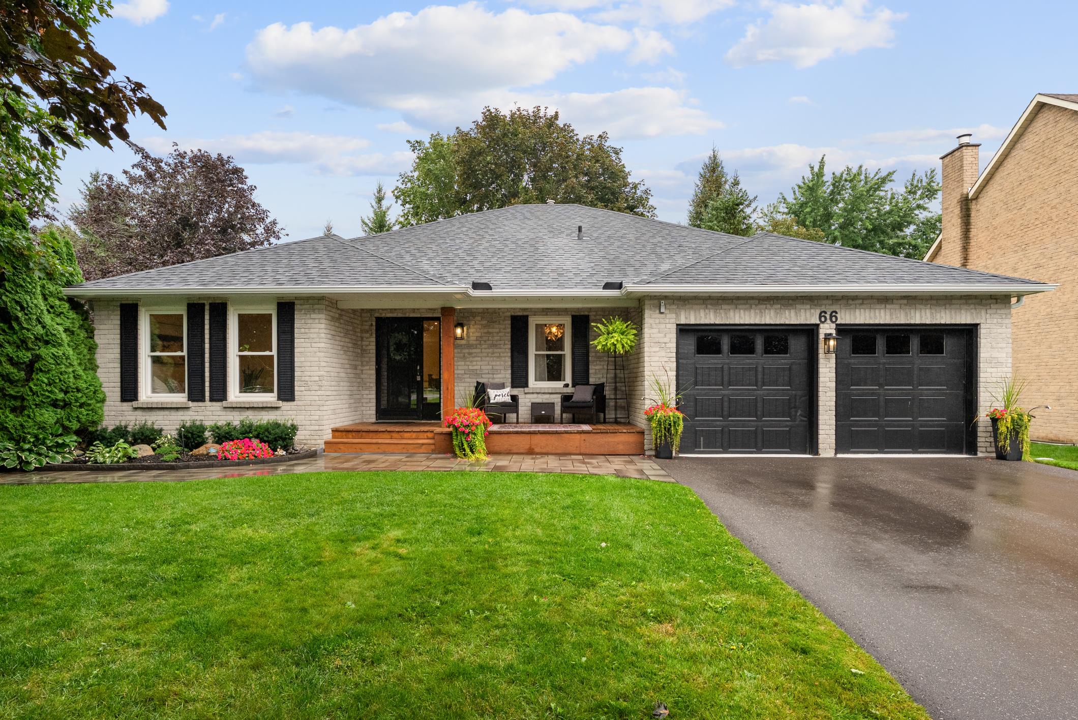 66 Centre Rd, Uxbridge front exterior of renovated bungalow