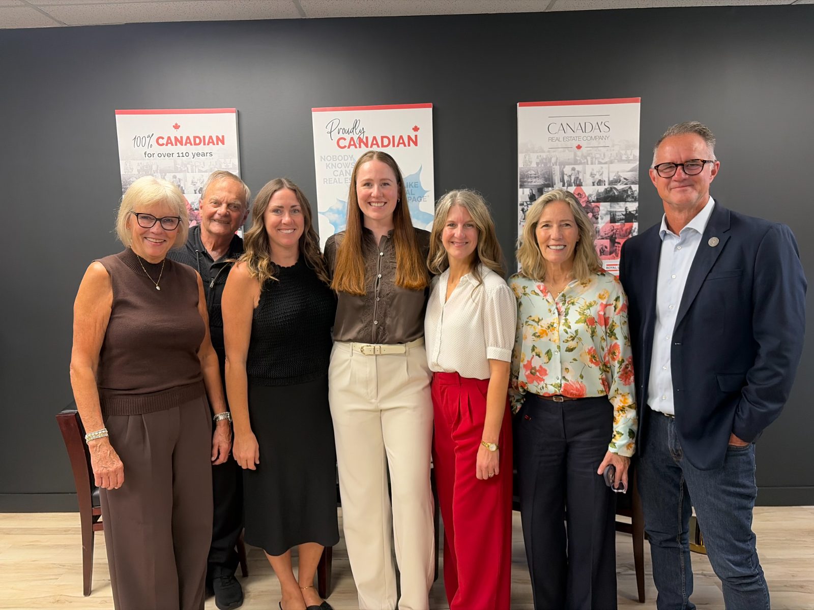 Royal LePage Frank Real Estate team and guests at the grand opening of the Stouffville office